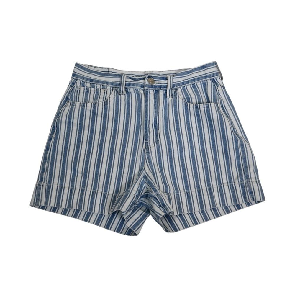 American Eagle Womens 00 Striped Mom Short